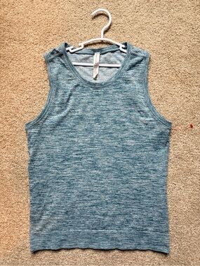 Athleta Heathered Teal Blue Tank Top